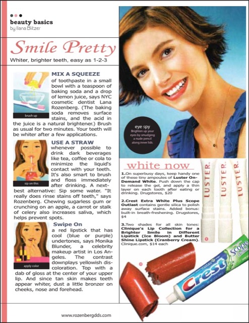 Family Circle clipping: smile pretty