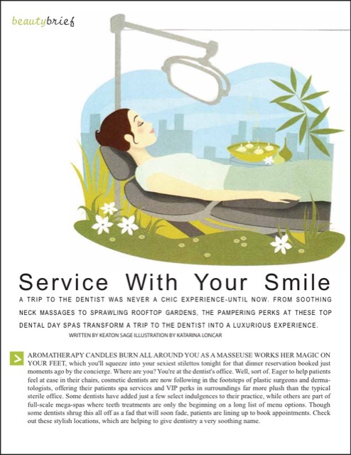 NewBeauty clipping: Service With Your Smile