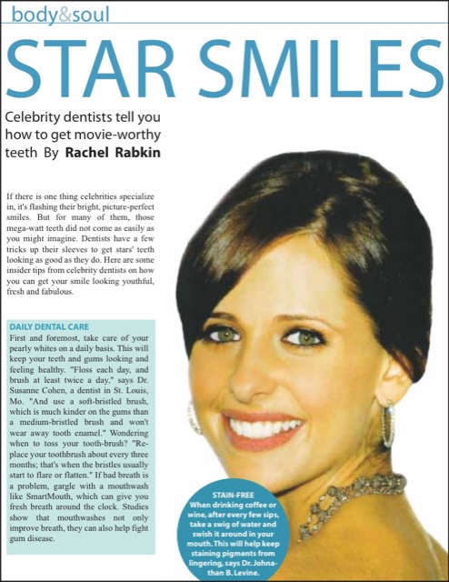 OK! Magazine clipping: star smiles