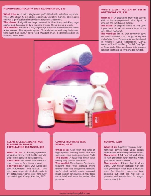 Parents Magazine clipping: at-home whitening tested