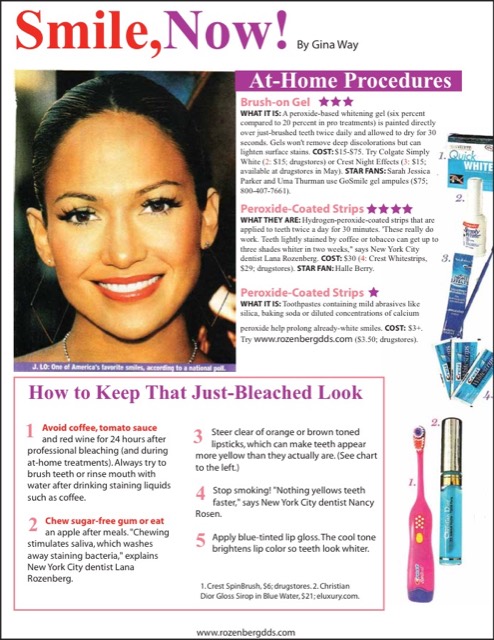 Us Weekly clipping: Smile, Now!