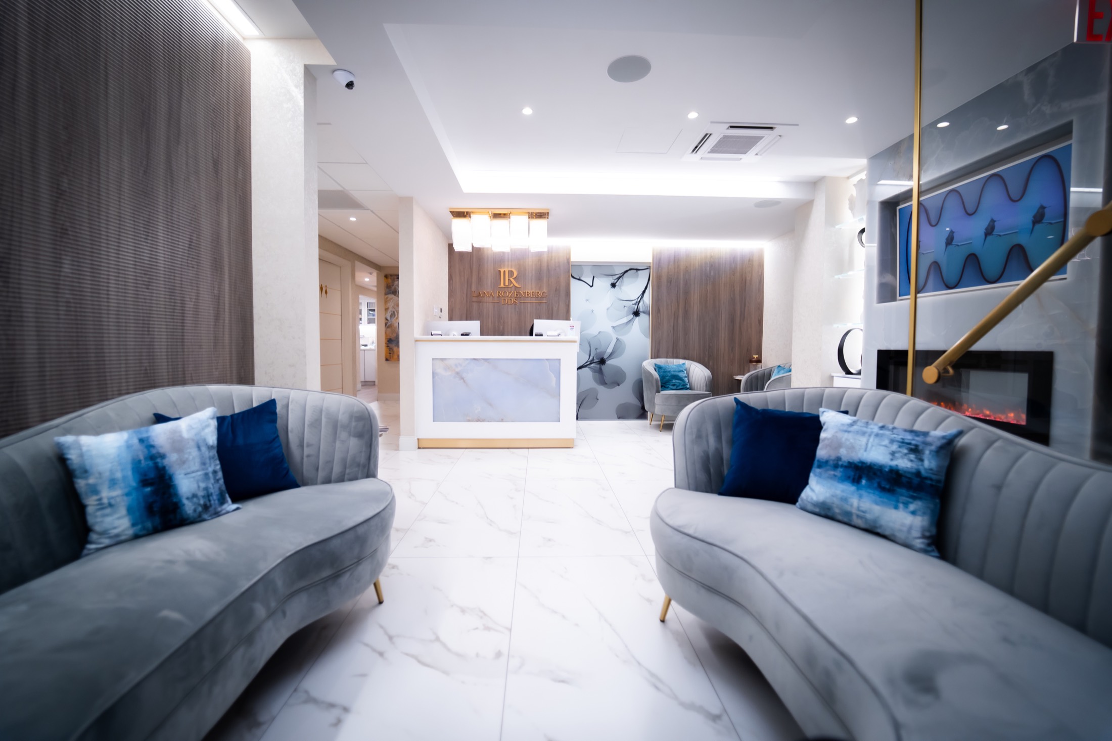 Rozenberg Dental NYC office lobby