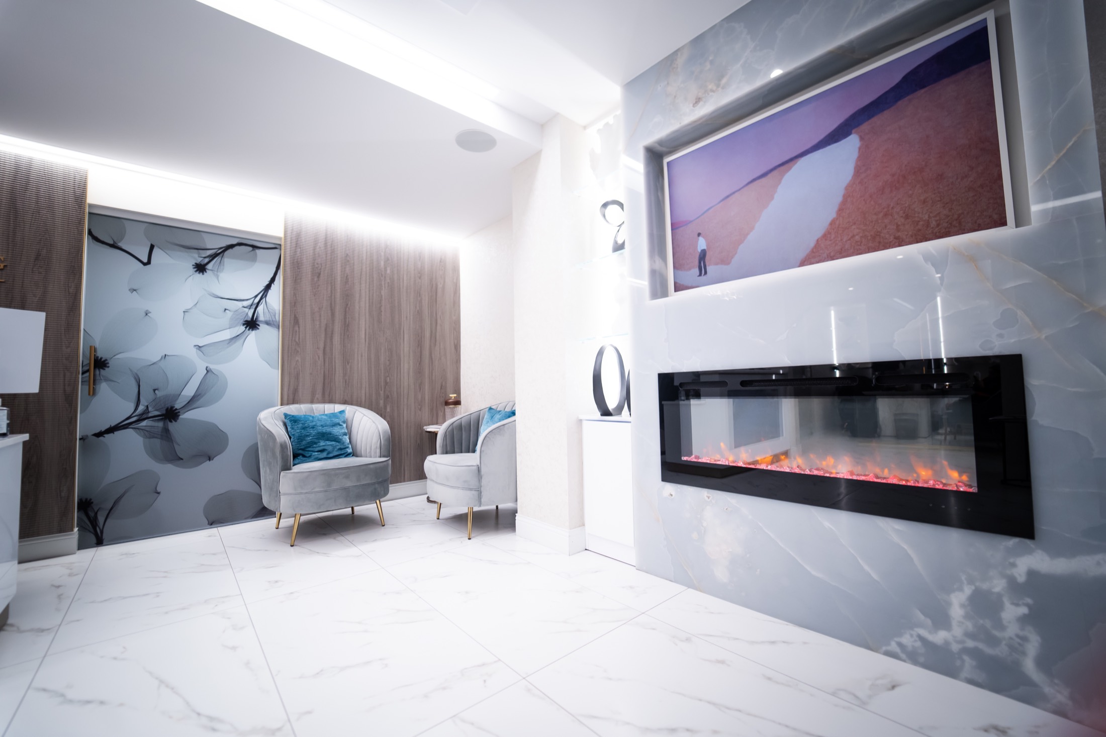 Lobby and reception at Rozenberg Dental NYC